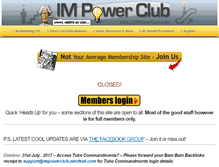 Tablet Screenshot of impowerclub.com